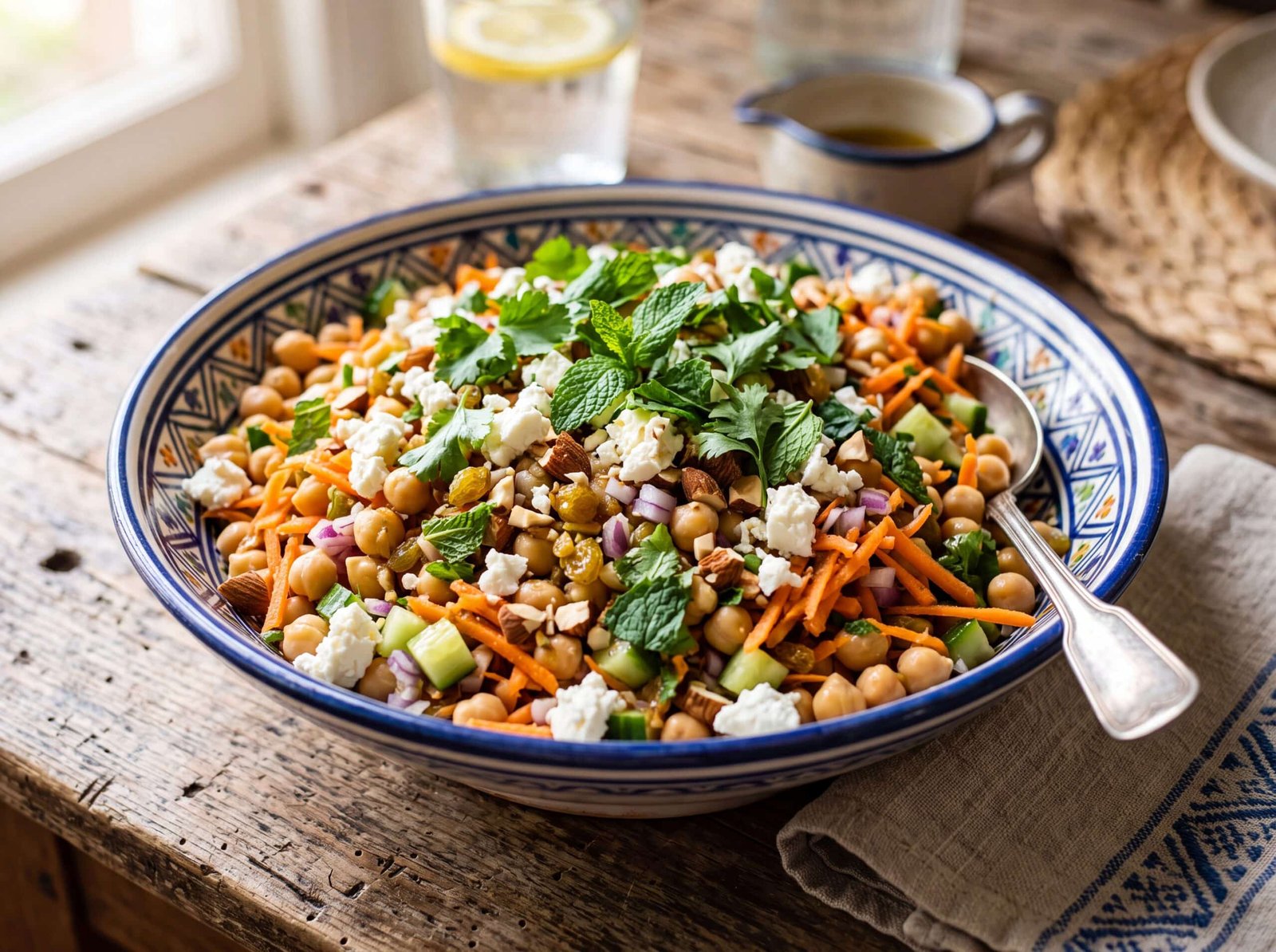 Salade de pois chiches marocaine bio